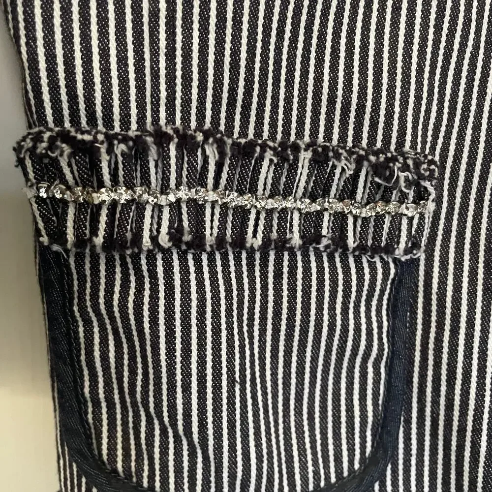 Karen Kane, jacket in size XS Ruffle Fringe with rhinestones - Picture 9 of 10